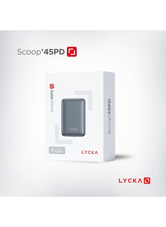 LYCKA Scoop 45PD Power Bank – 45W Fast Charging Portable Charger with Power Delivery for Smartphones, Tablets & Earbuds – Sleek & Compact Design - Image 5